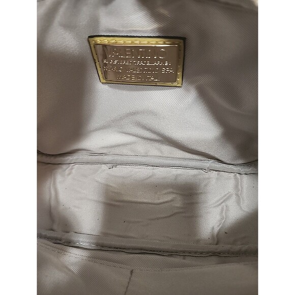 Valentino By Mario Valentino Mia Embossed Leather Crossbody Bermuda Green - Picture 10 of 10